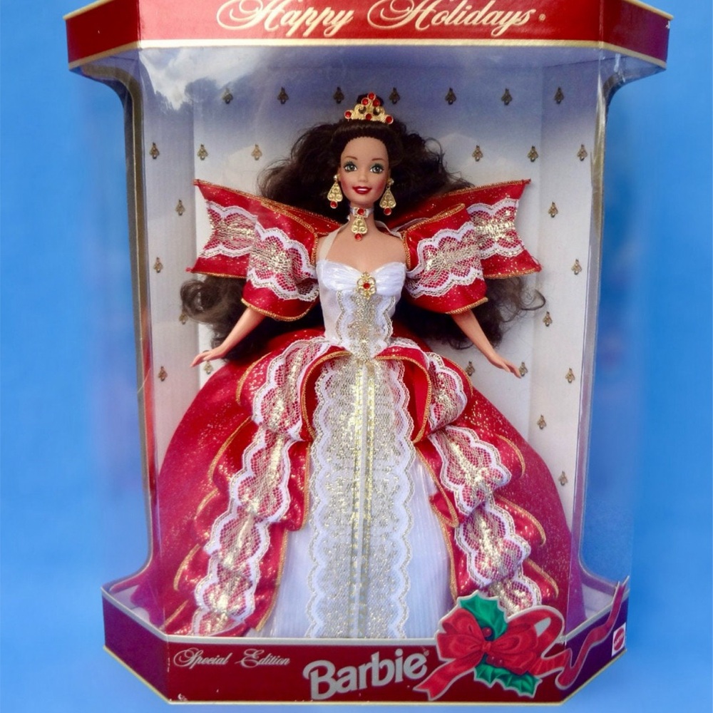 rare misprinted holiday Barbie. 1997